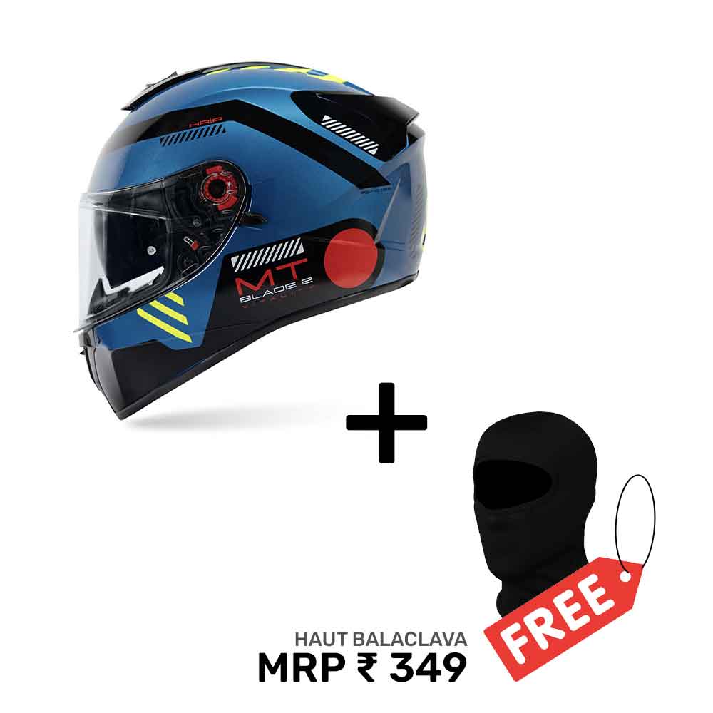 Blade 2 Sv Vitality A5 - Motorcycle Riding Helmet (Gloss) + Balaclava — Full Face Helmets