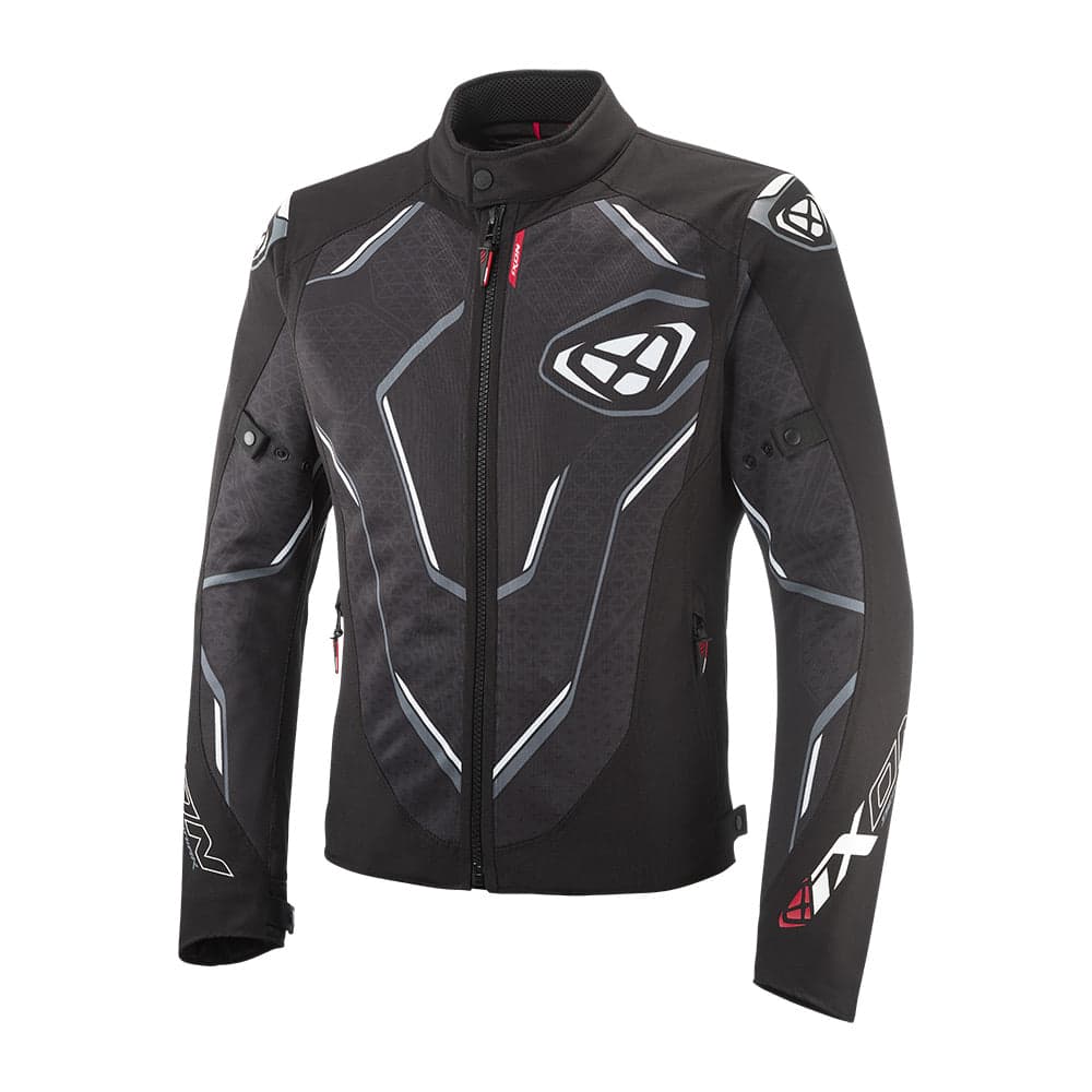 Demoniak - All Weather Motorcycle Riding Jacket (Black/White) — Riding Jackets