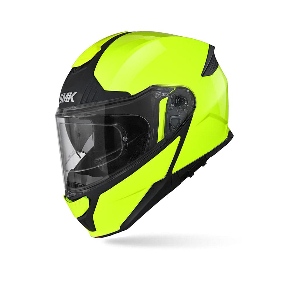 Gullwing Solid - Motorcycle Riding Helmet (Hi Vision Yellow) — Modular Helmets