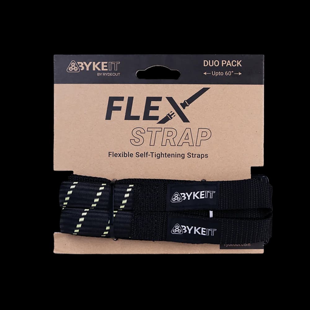 Byke IT Flex Strap Black Fluo Green - 25mm — Accessories & Mounts